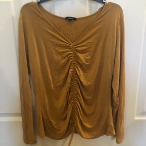 long sleeve draw string blouse